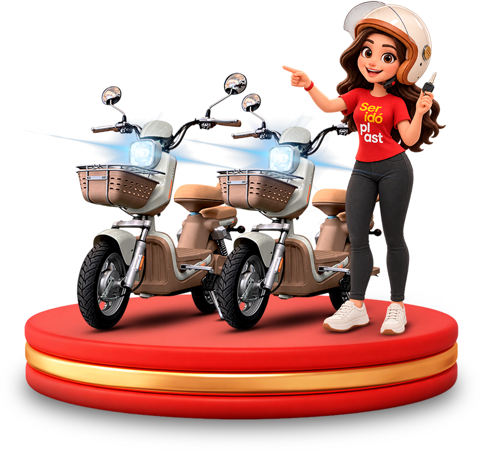 Scooters elétricas da campanha